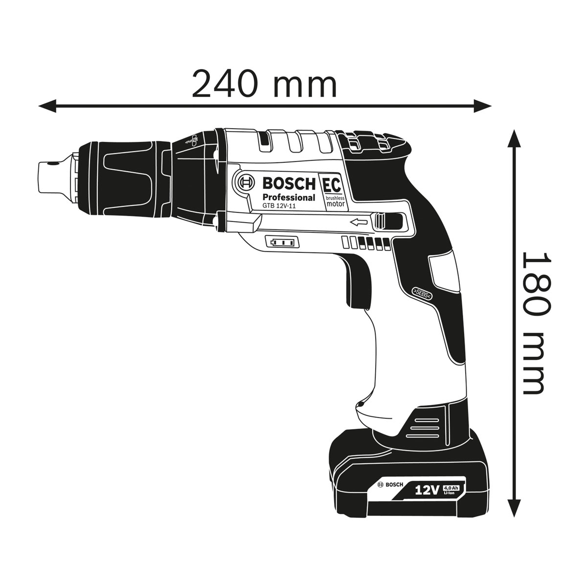 Bosch Professional Akku-Trockenbauschrauber GTB 12V-11 | 277108