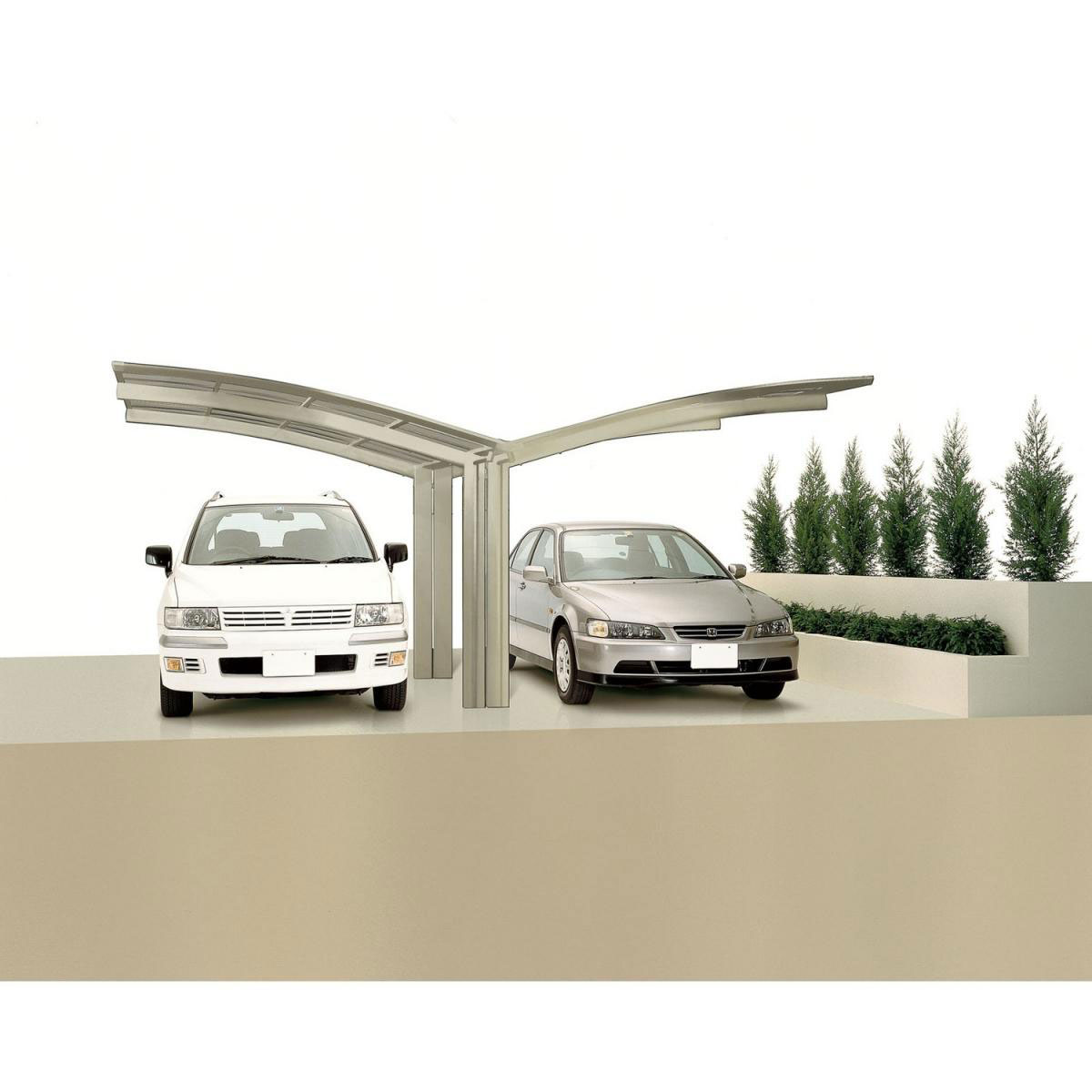 Ximax Carport Alu Portoforte 60 | Edelstahl-Look Y-Ausführung 207425
