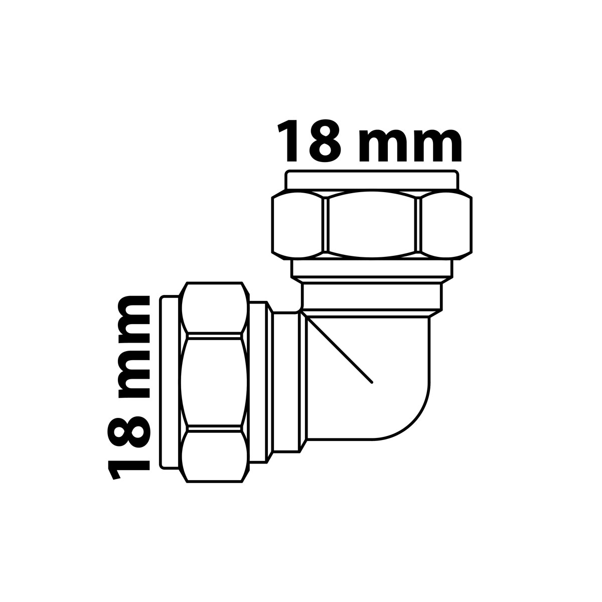 Kirchhoff Dichtschelle 18 mm Messing