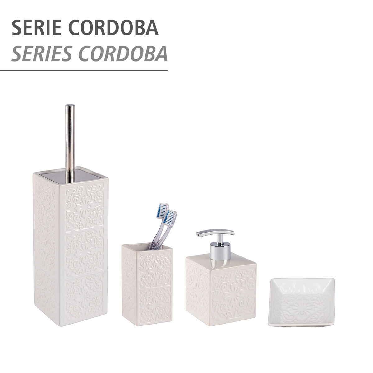 | WC-Garnitur Weiß Keramik Cordoba 514462 Wenko
