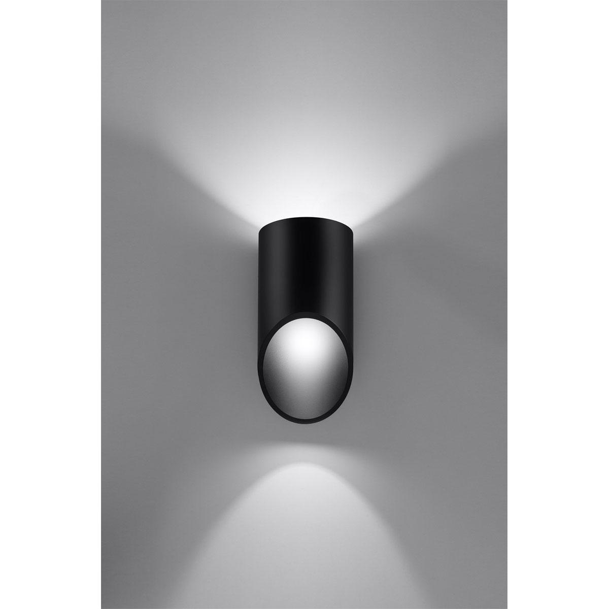 Sollux Lighting Wandleuchte Penne Lichtausfall | unten K000049455 schwarz schwarz | unten 