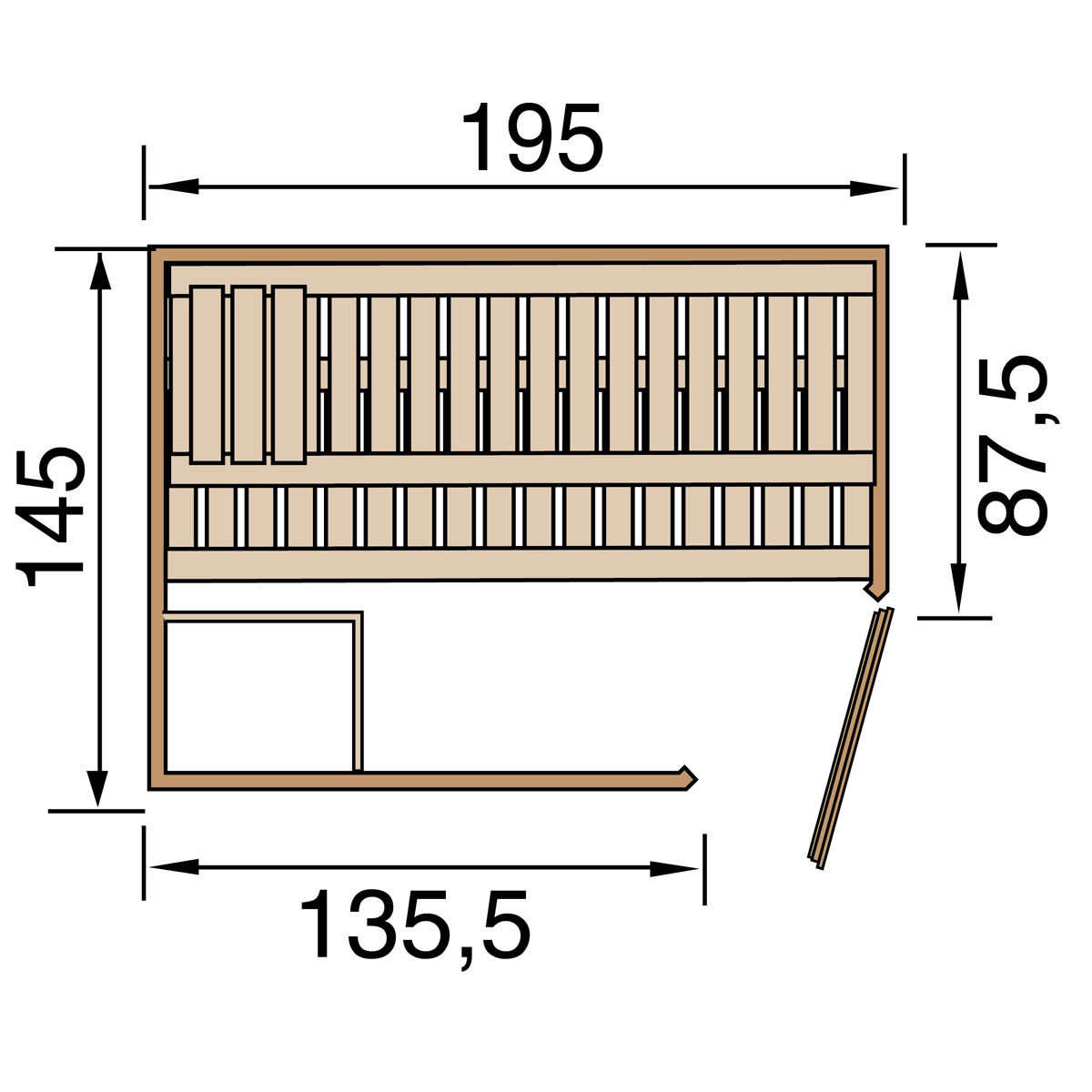 Weka Design-Sauna Kemi Eck GT | K000032604