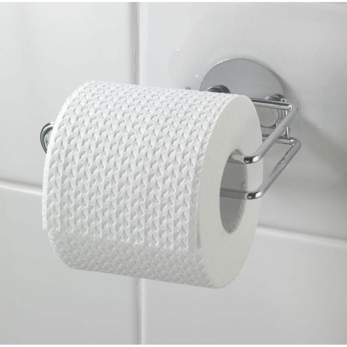 Befestigen Wenko bohren ohne 514876 Toilettenpapierrollenhalter Set Turbo-Loc | 2er