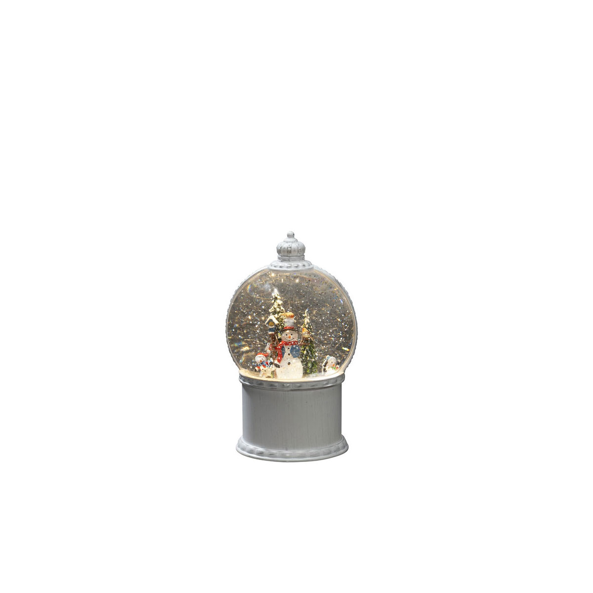 Konstsmide LED Kugellaterne Schneemann mit wassergefüllt | Baum 233240 weiß