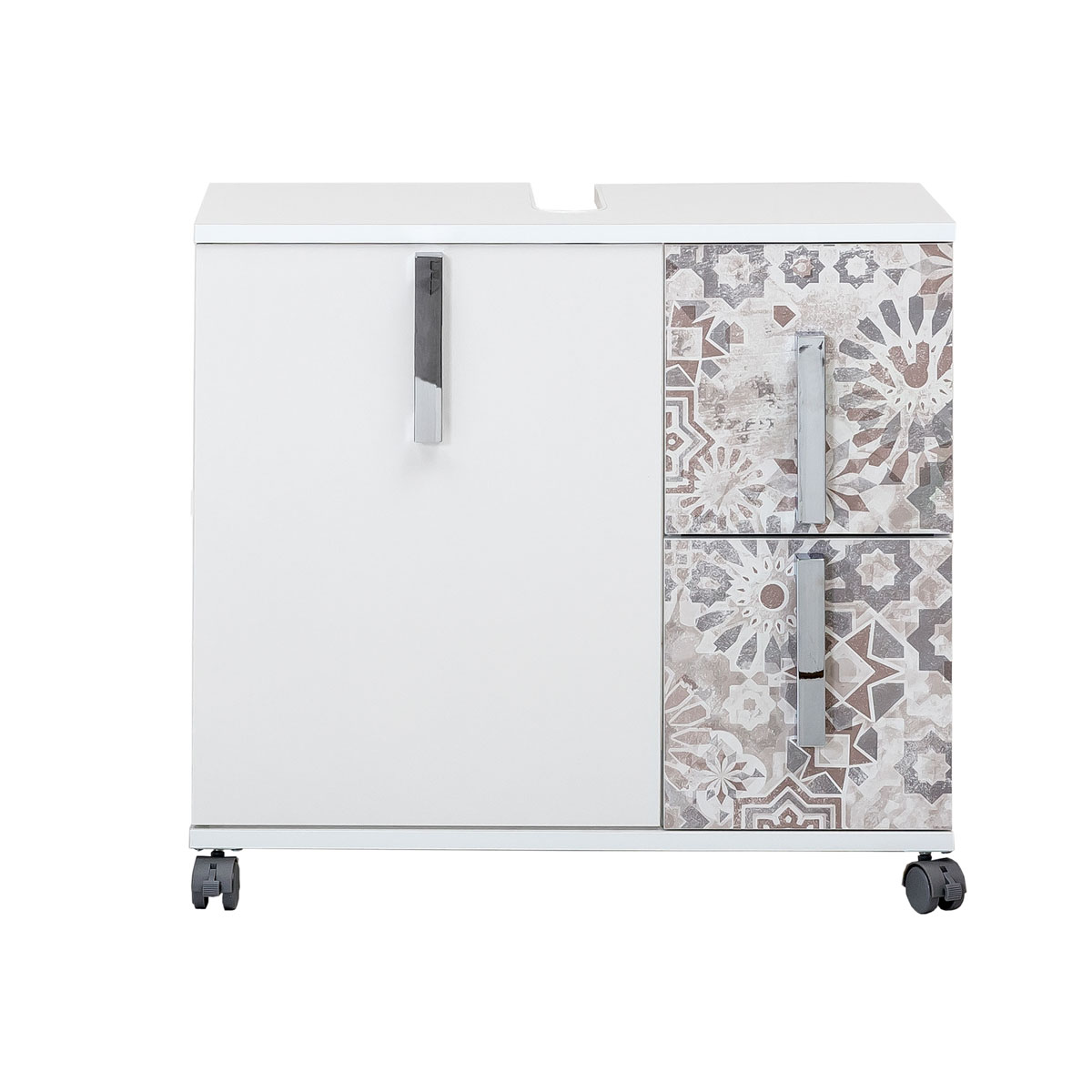Schildmeyer Waschbeckenunterschrank Luca weiß/grau K000037265 x | | 32 x 65,1 60 weiß cm