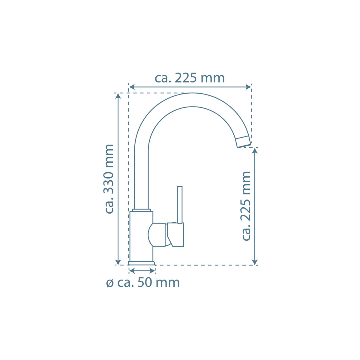 Sch Tte Sp Ltischarmatur Casalla Niederdruck Verchromt Mm X M Ig