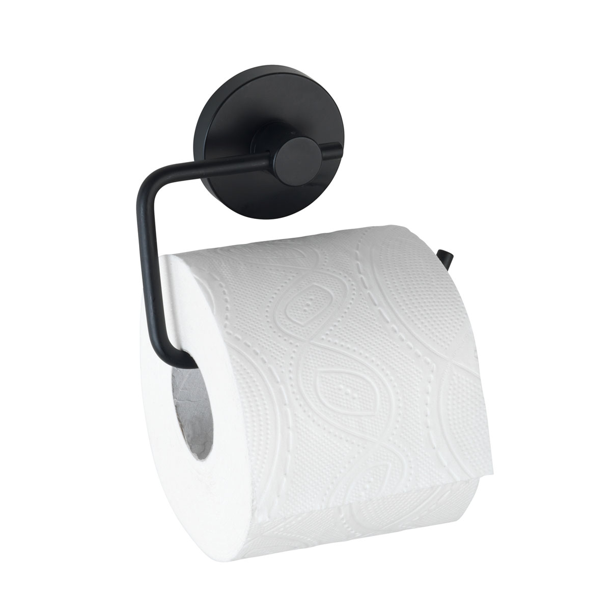 Wenko Toilettenpapierhalter 503653 bohren Befestigen Loc | Schwarz Vacuum- Milazzo ohne